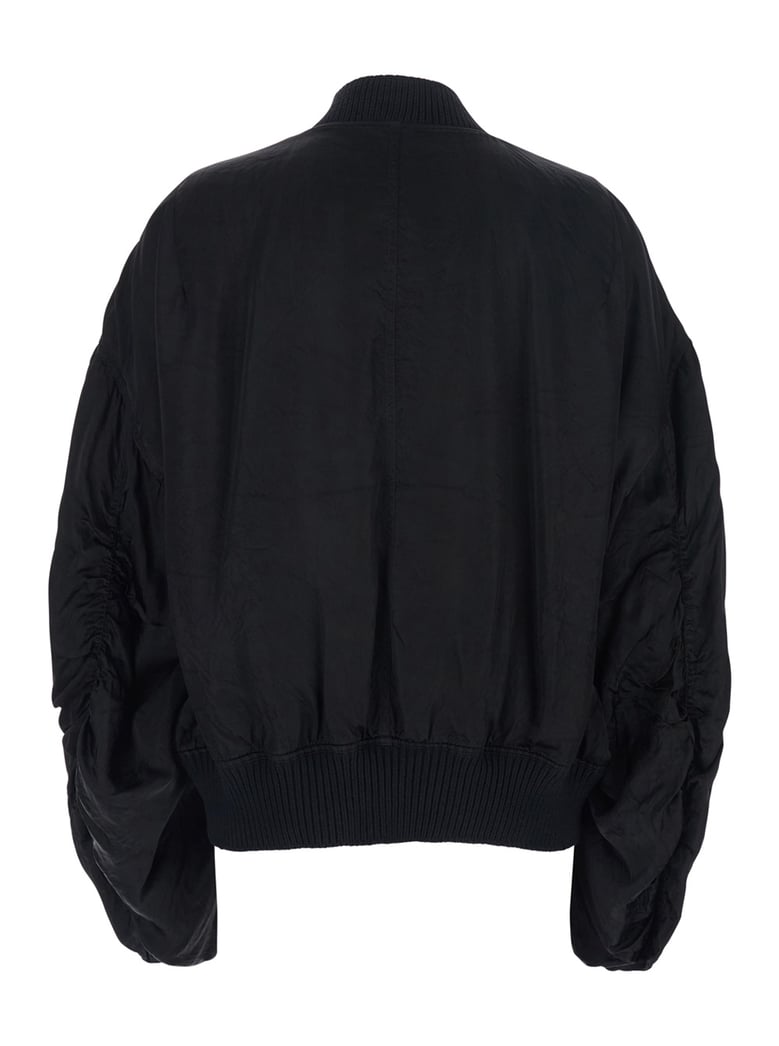 bomber jacket secchia flight black by Selfnex