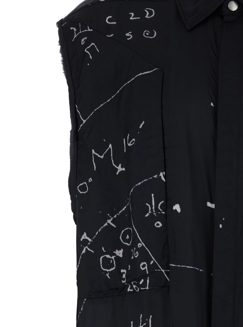 shirt black viscose blend by Selfnex