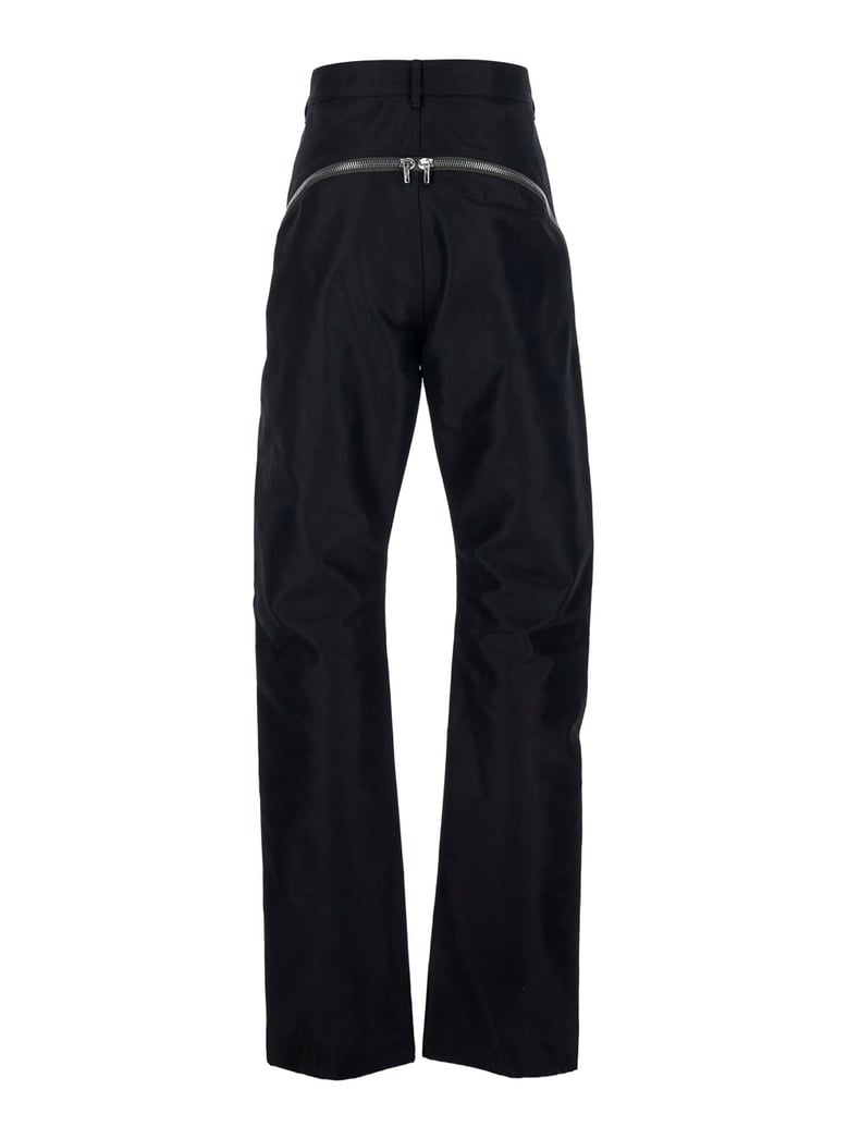 pants bolan banana black stretch cotton by Selfnex