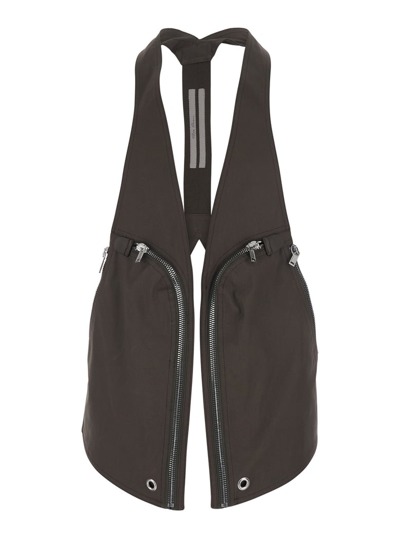 sleeveless gilet bauhaus brown by Selfnex