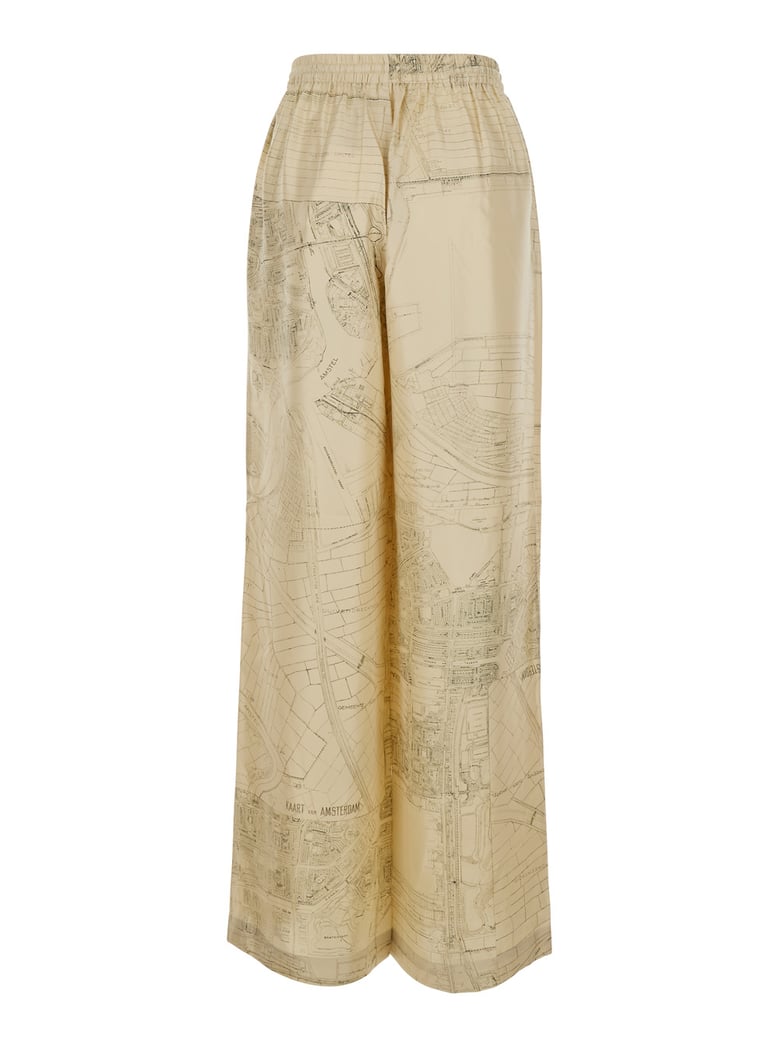 trousers silk beige by Selfnex