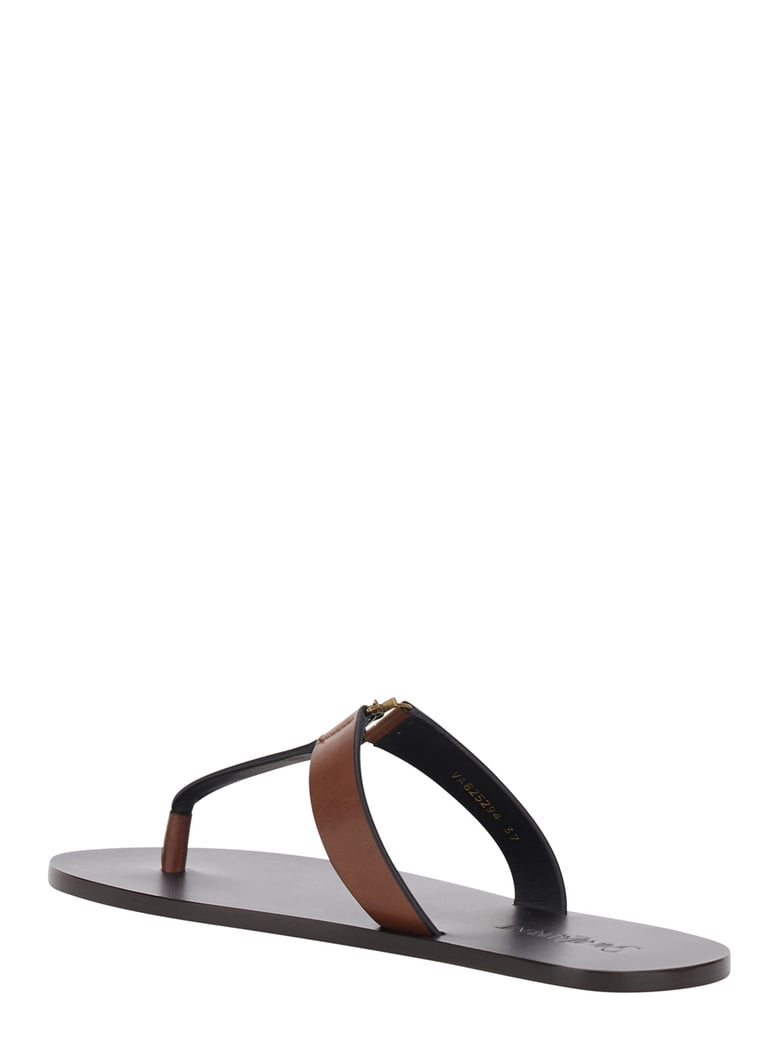 sandals babylone brown leather by Selfnex