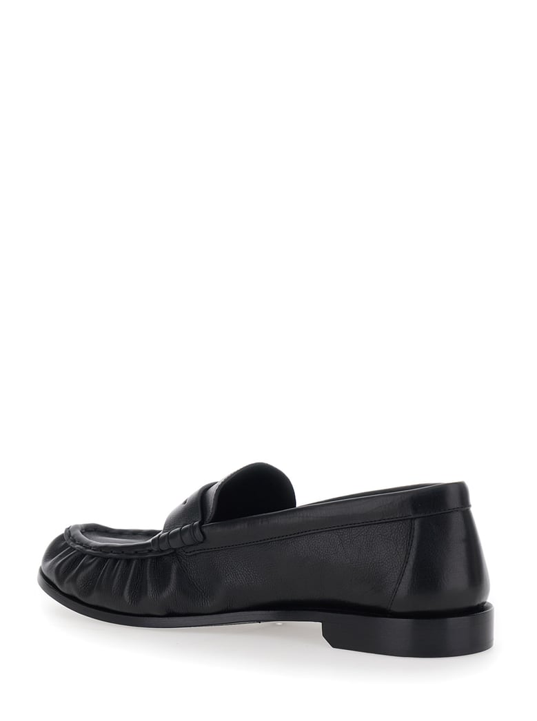 loafers round-toe black leather by Selfnex
