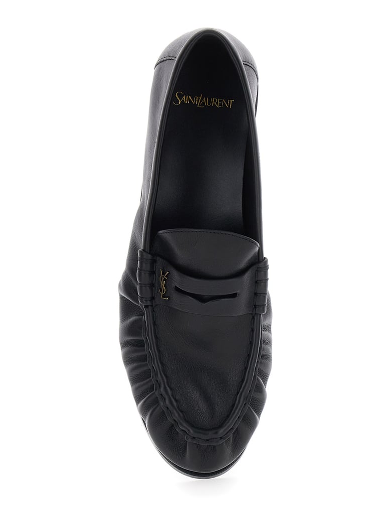 loafers round-toe black leather by Selfnex
