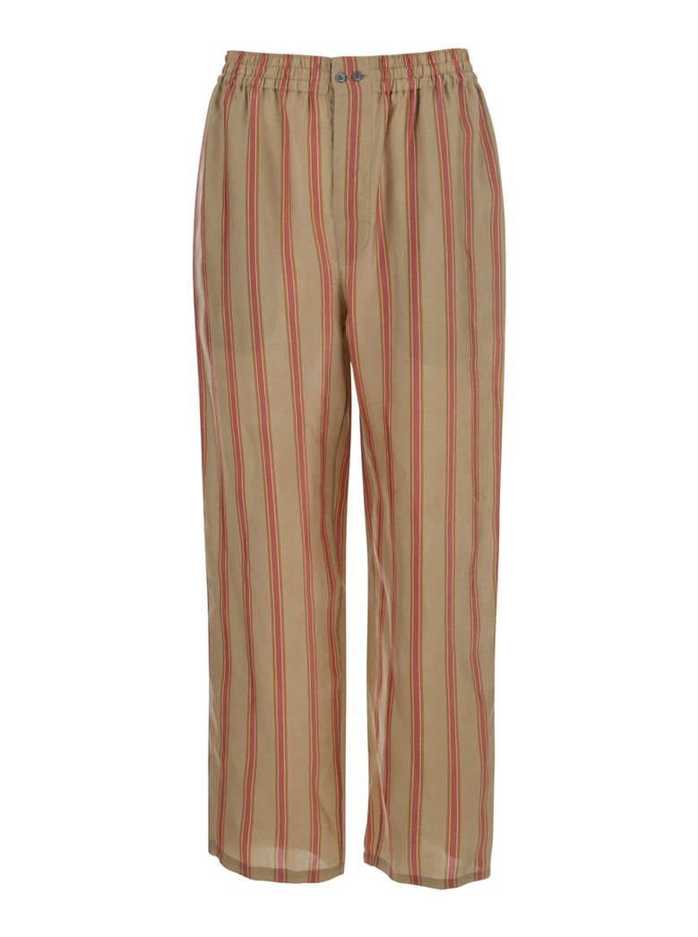 trousers strips beige by Selfnex