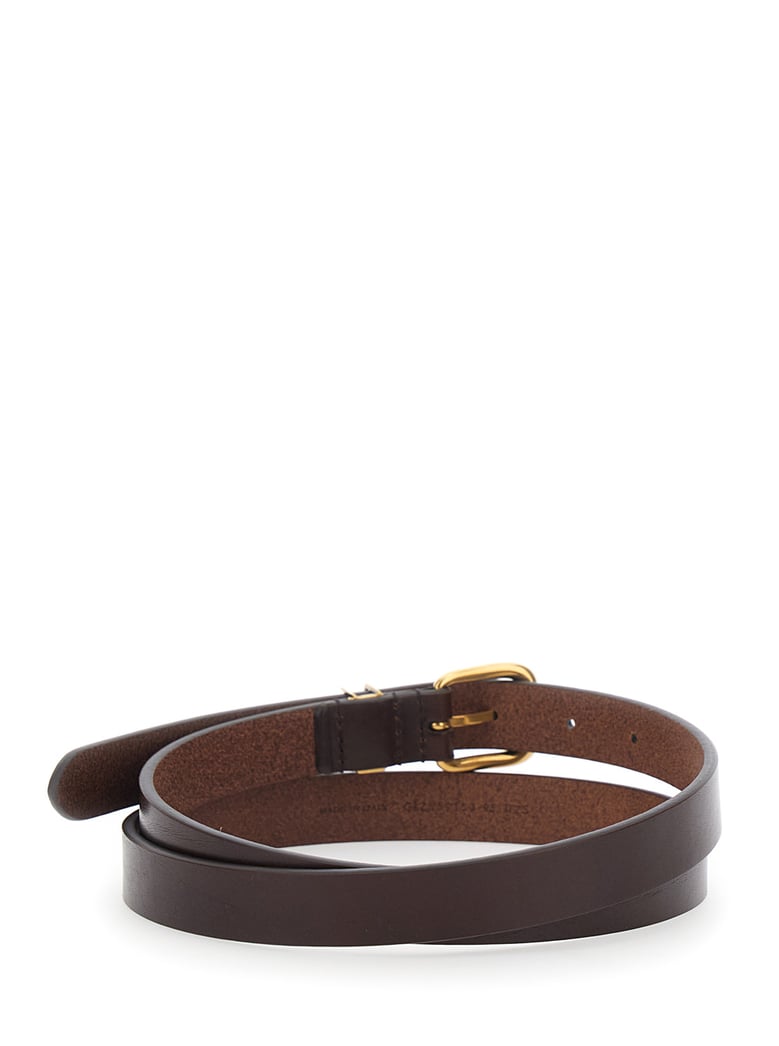 belt cassandre plate brown leather by Selfnex