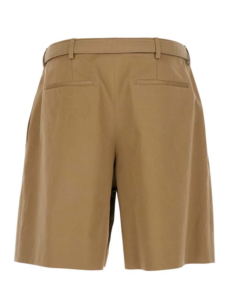 trousers high-waist beige cotton by Selfnex