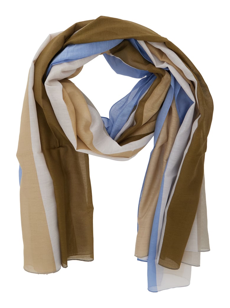 scarf multicolour cotton-silk by Selfnex