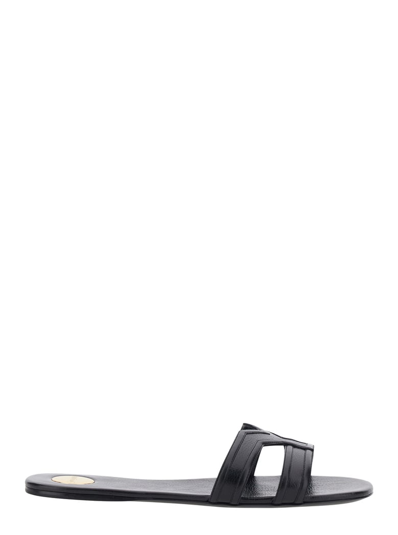 sandals mabrouka black leather by Selfnex