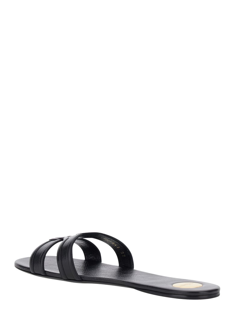 sandals mabrouka black leather by Selfnex