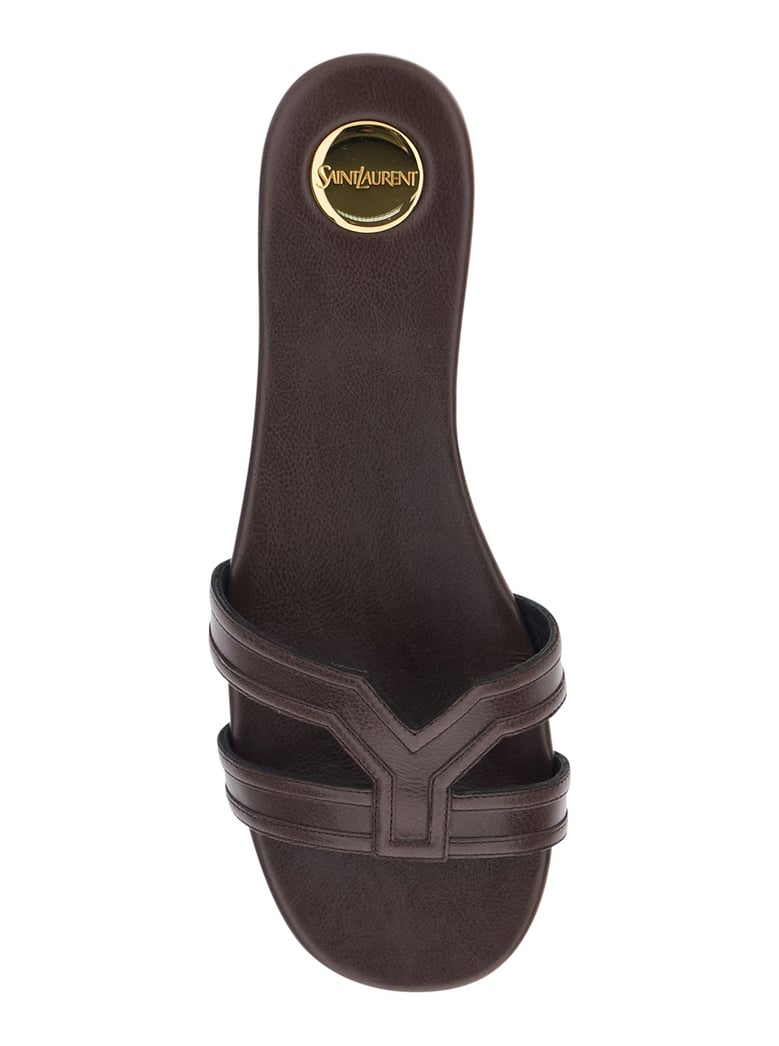 sandals mabrouka brown leather by Selfnex