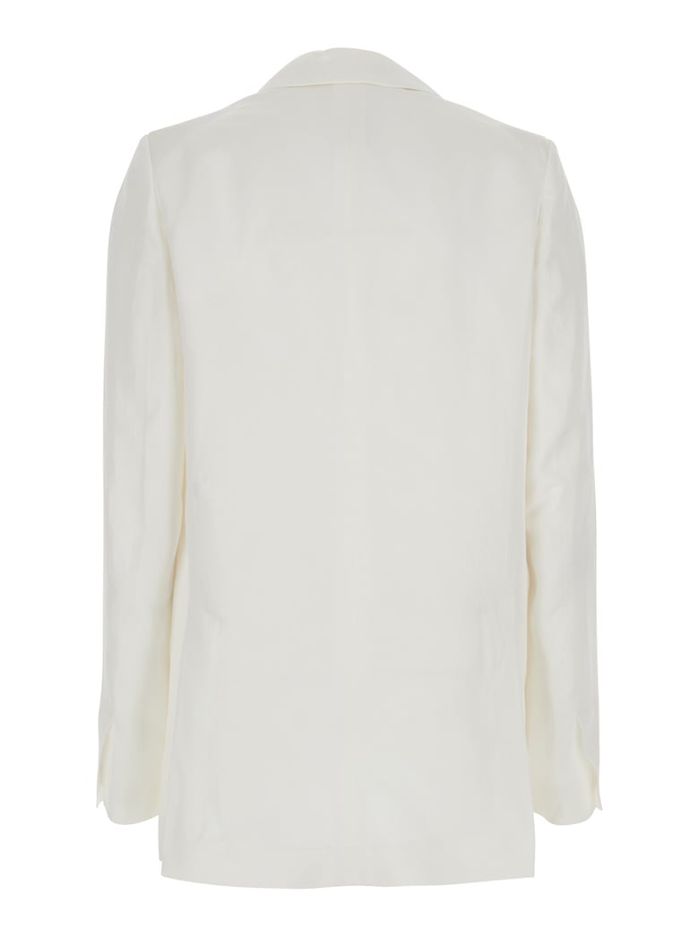 blazer viscose-linen white by Selfnex
