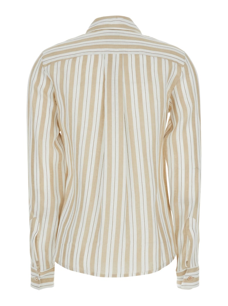 shirt linen beige by Selfnex