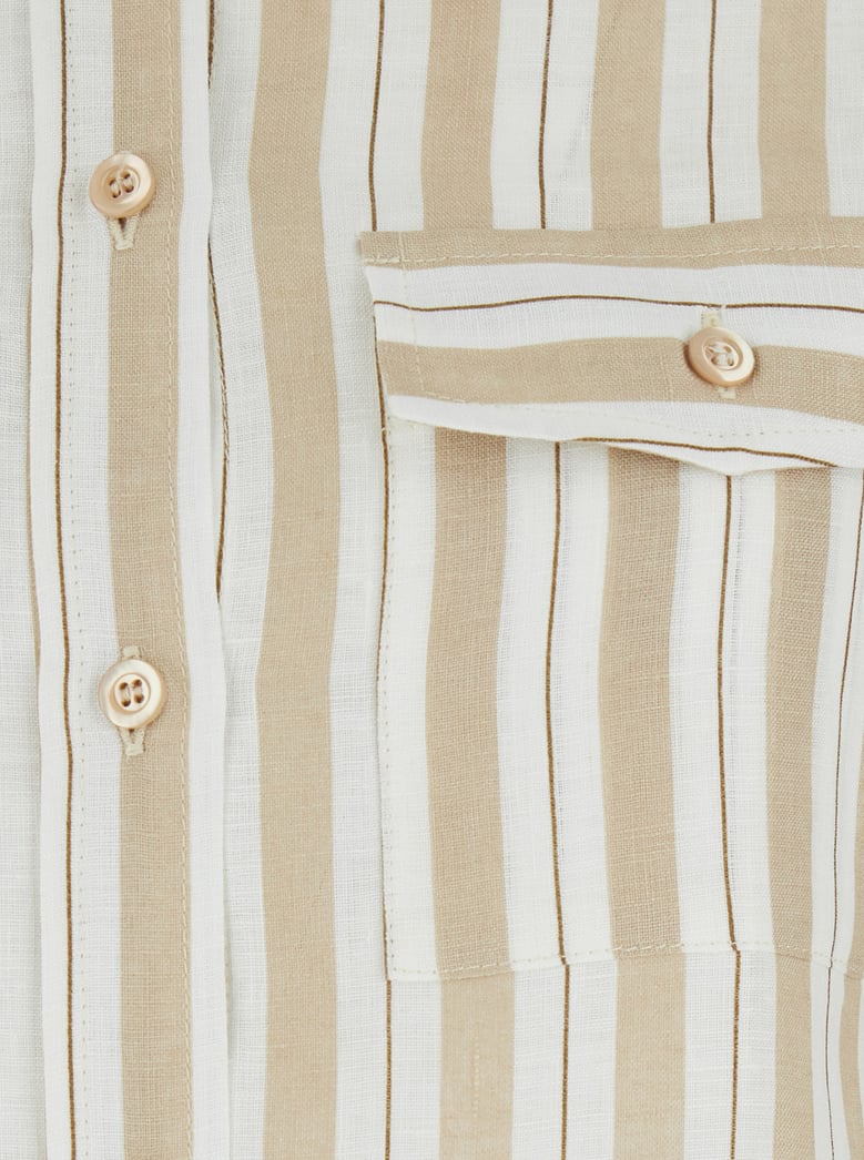 shirt linen beige by Selfnex