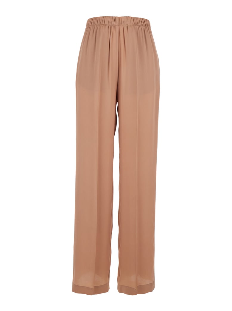 trousers silk-blend pink by Selfnex