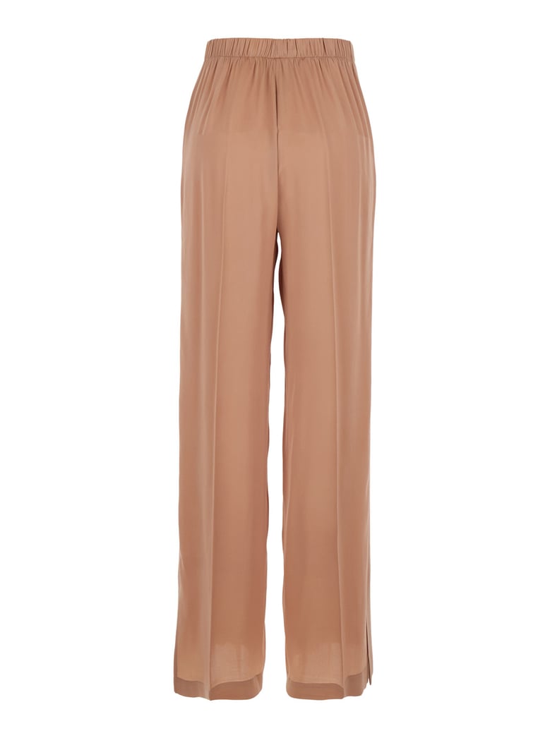 trousers silk-blend pink by Selfnex