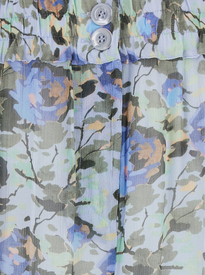 trousers printed viscose blue by Selfnex