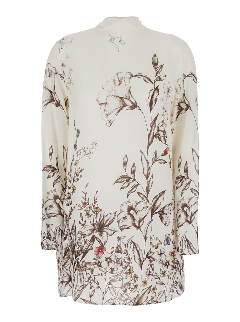 mini dress floeale white viscose by Selfnex