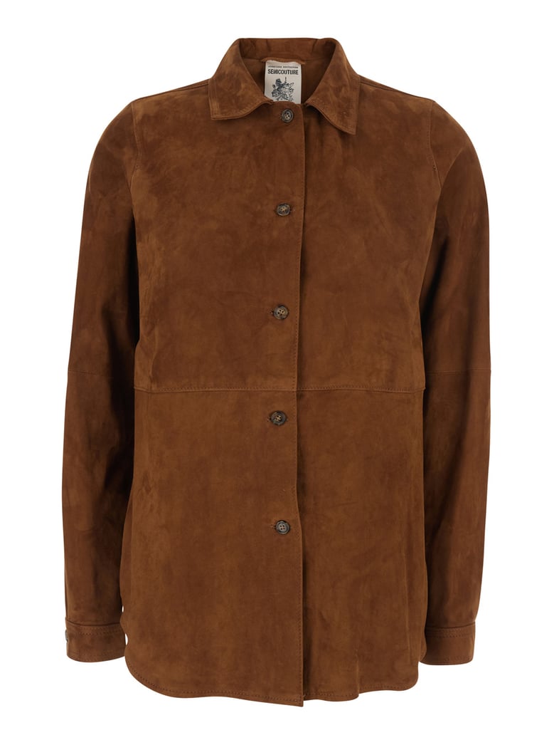 shirt, brown suede by Selfnex