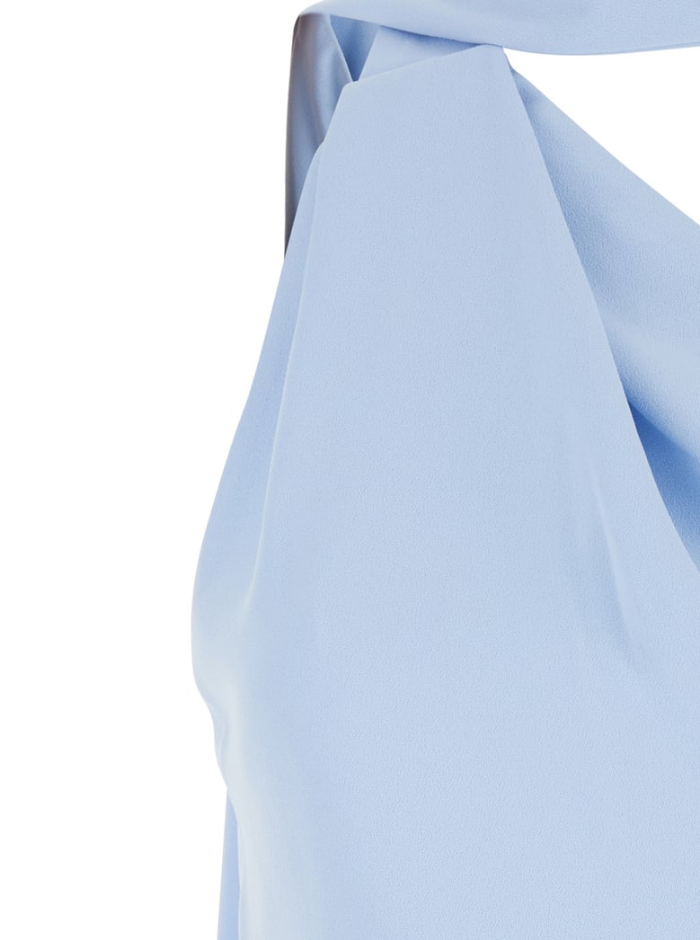 dress demi one-shoulder light blue by Selfnex