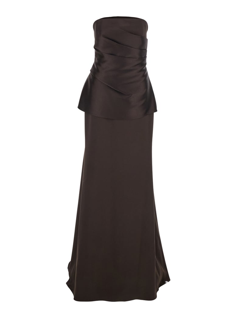 maxi dress alia brown by Selfnex