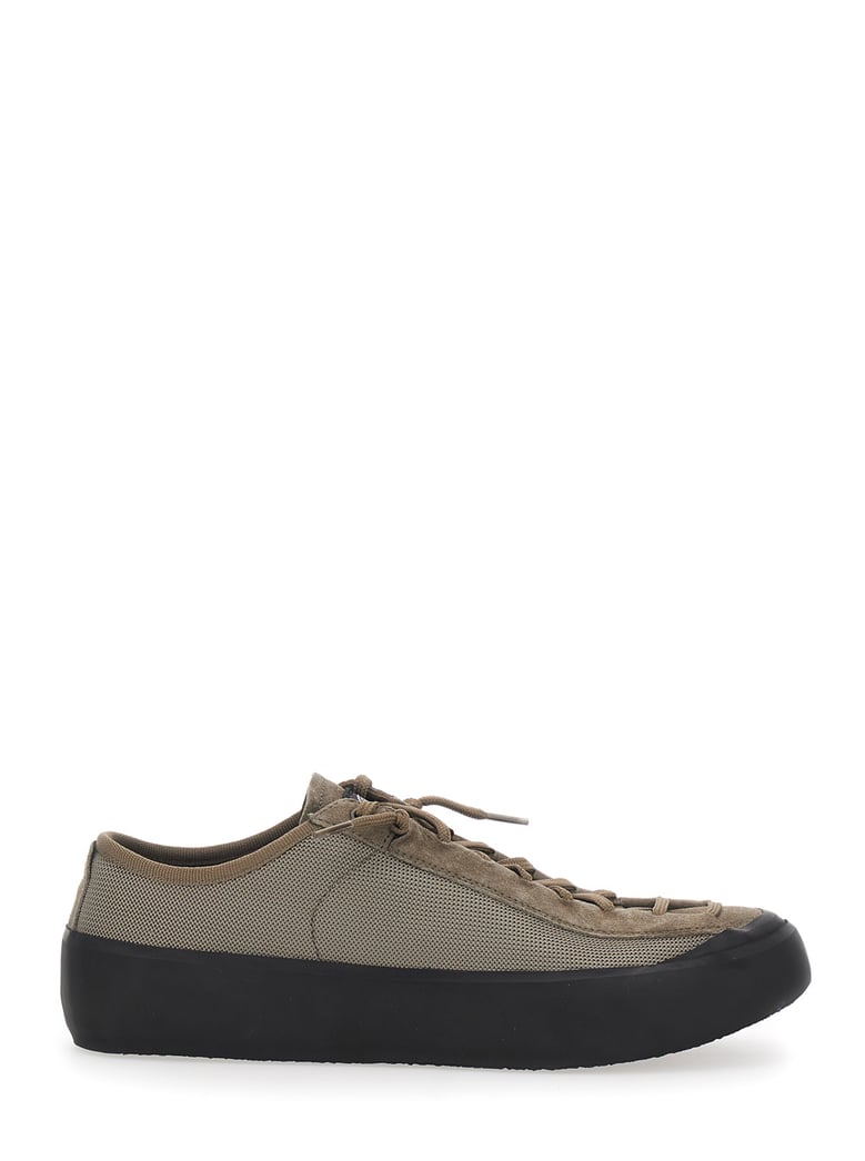 low-top suede sneaker brown by Selfnex