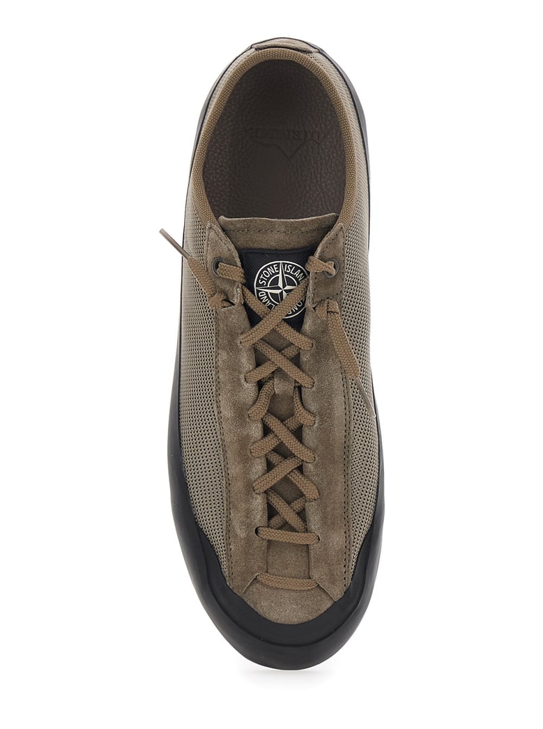 low-top suede sneaker brown by Selfnex