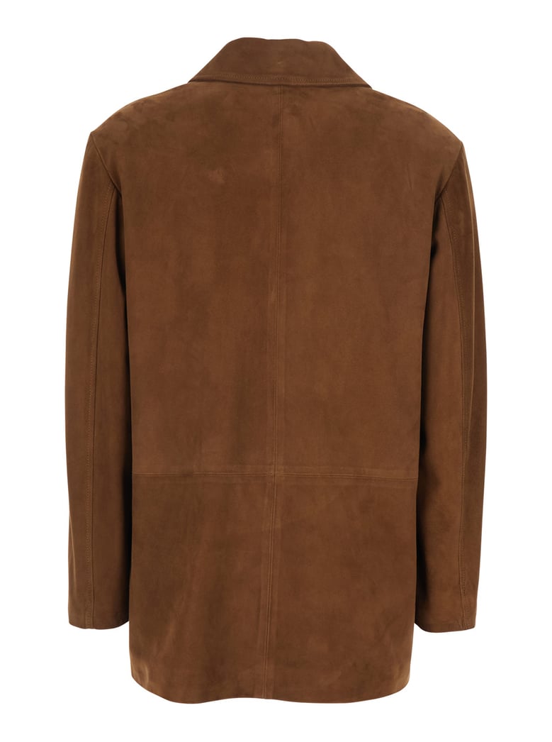 suede jacket flavia brown by Selfnex