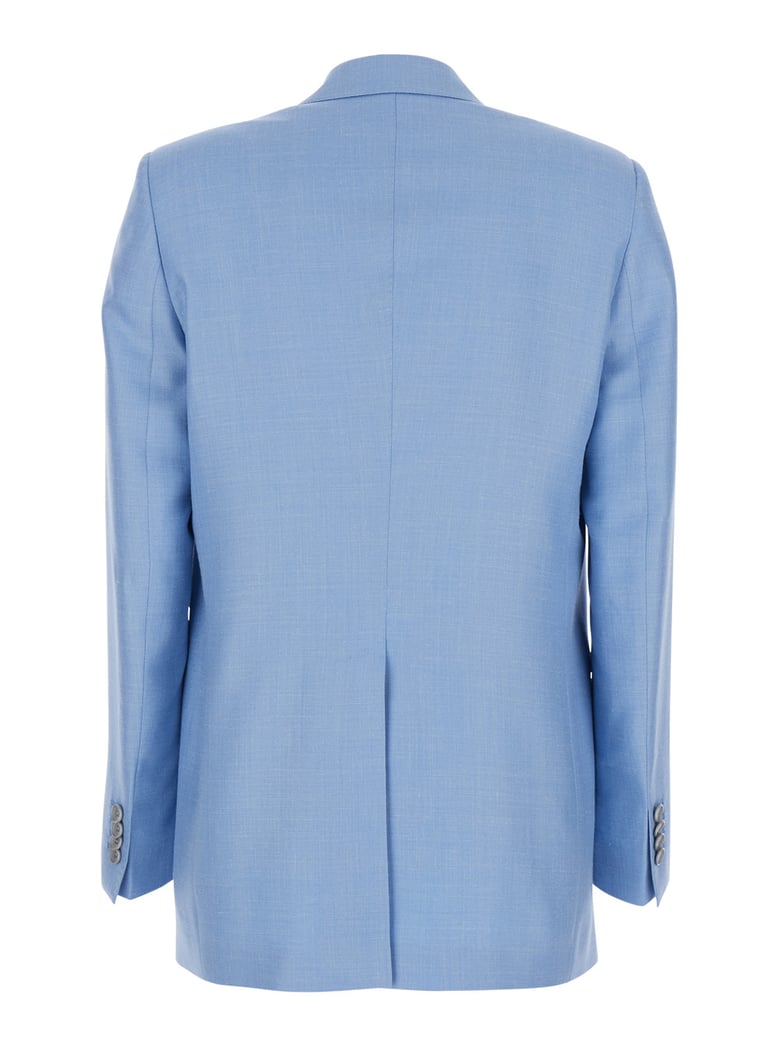 double-breasted jacket jasmine light blue wool by Selfnex