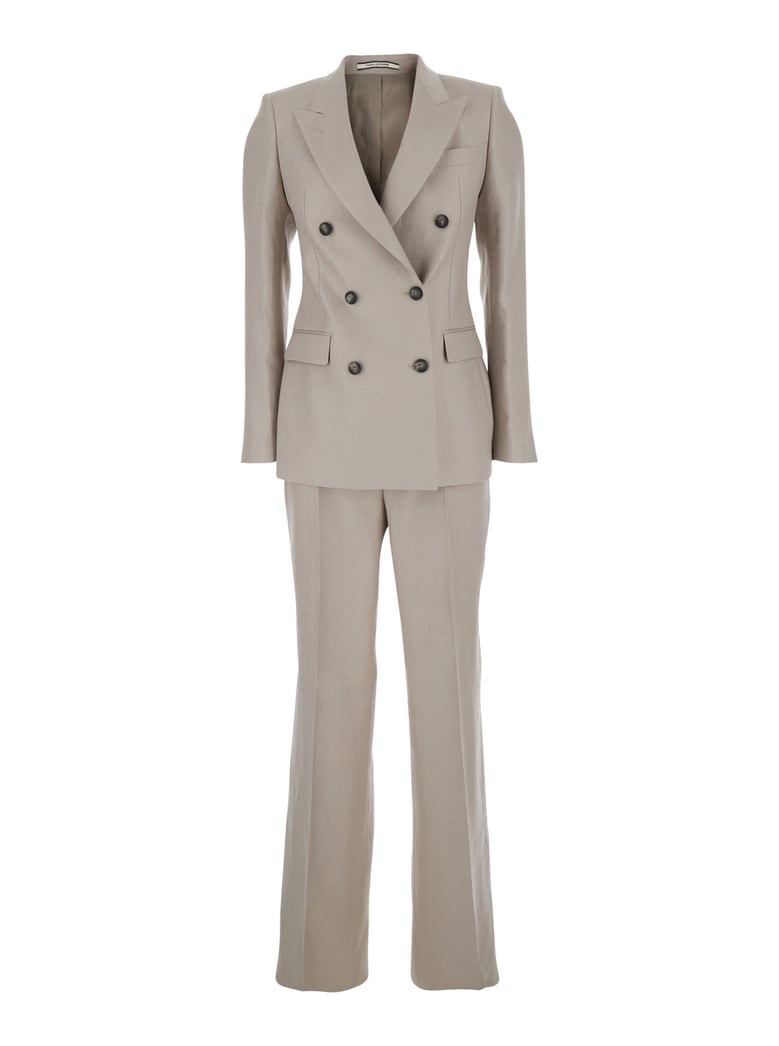 suit parigi beige linen by Selfnex