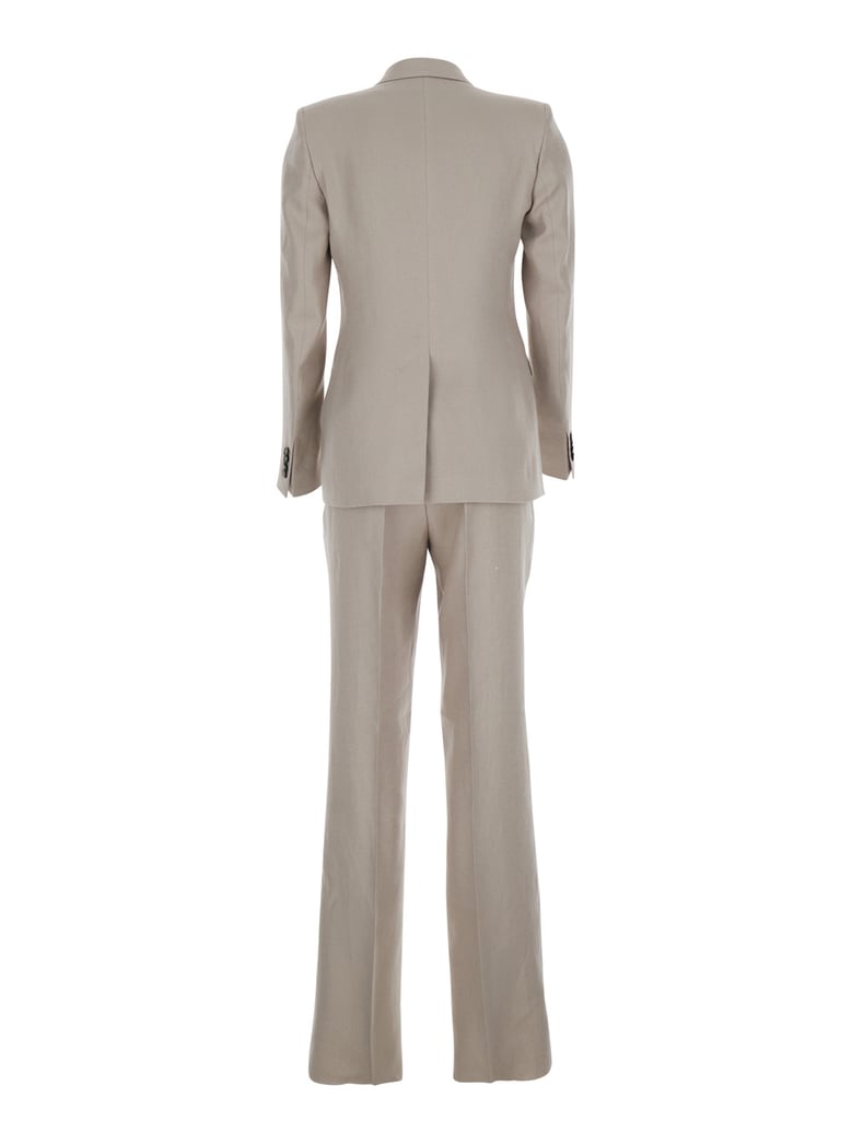 suit parigi beige linen by Selfnex