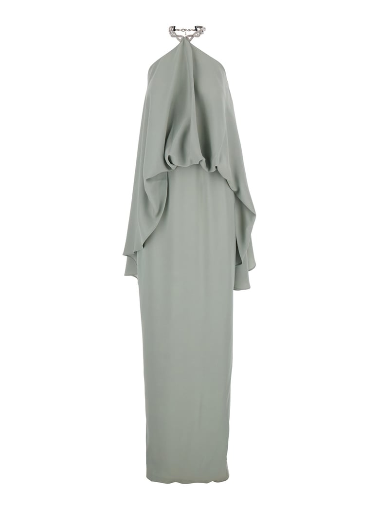 long dress cyclades faded green by Selfnex