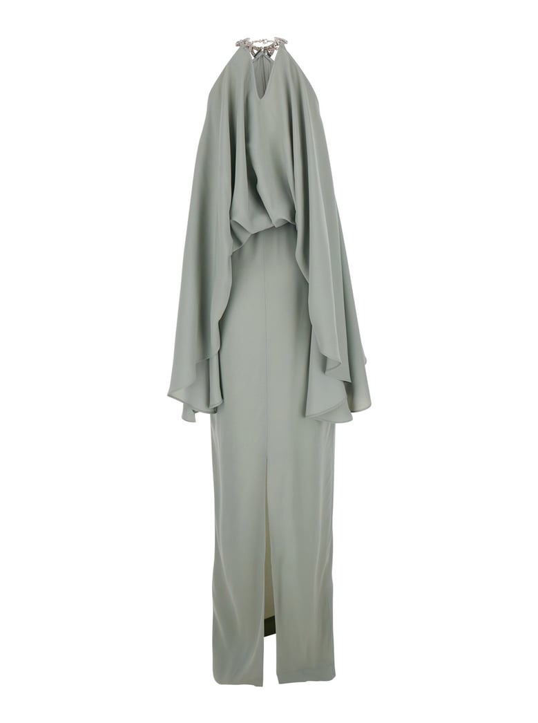 long dress cyclades faded green by Selfnex