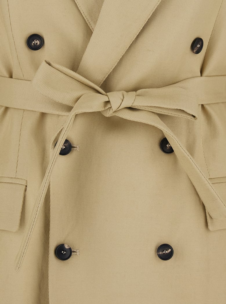 double-breasted jacket, beige by Selfnex