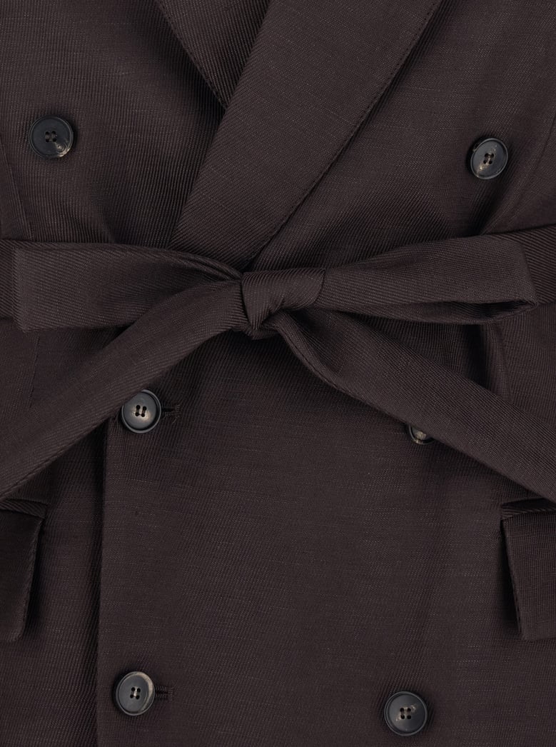 double-breasted jacket brown by Selfnex