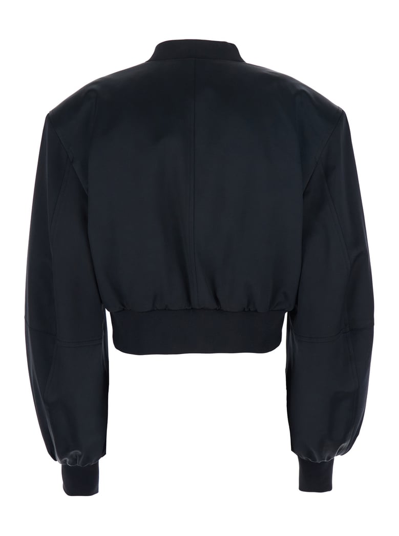 bomber jacket black viscose by Selfnex