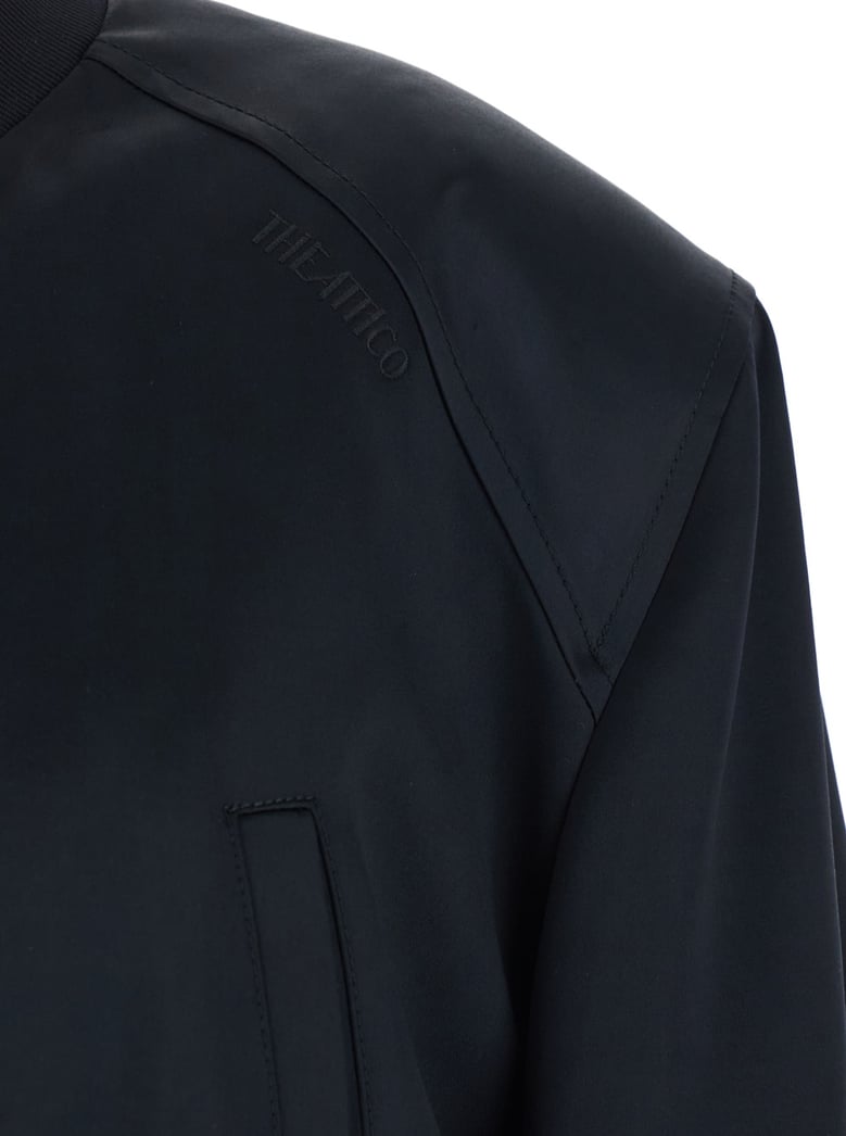 bomber jacket black viscose by Selfnex