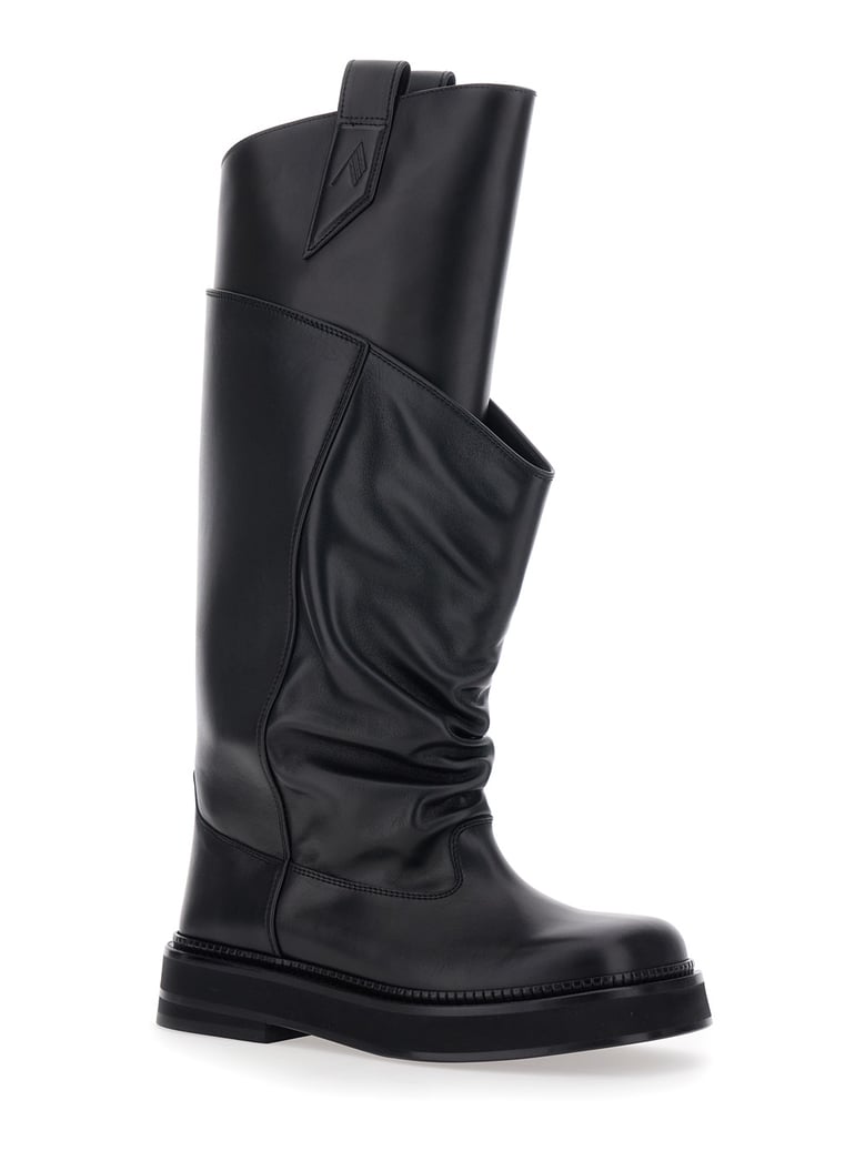 boots passeggiata black leather by Selfnex