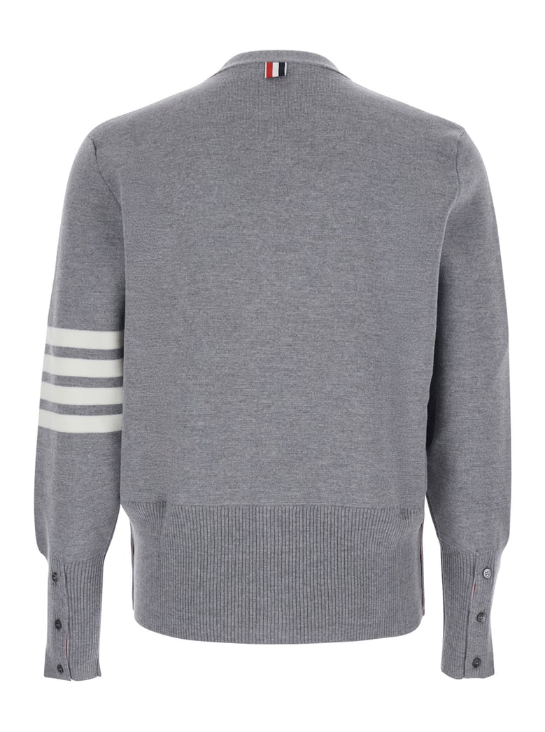 wool cardigan v-neck grey by Selfnex