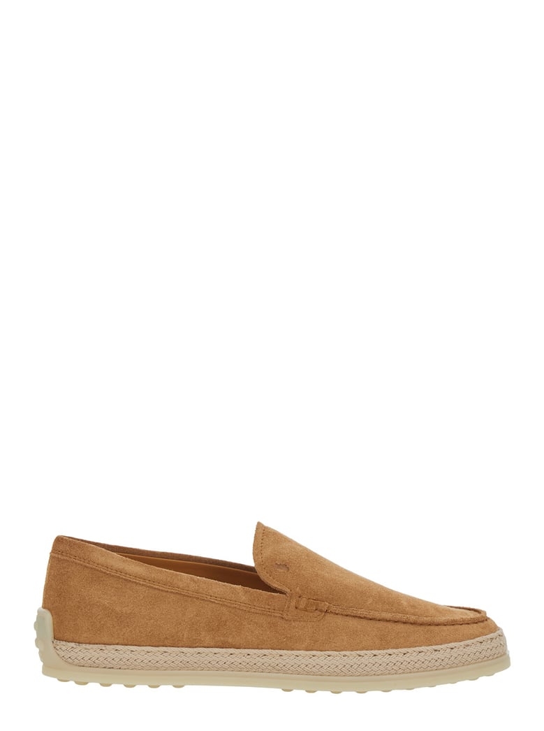 loafers crocodile-embossed brown suede by Selfnex