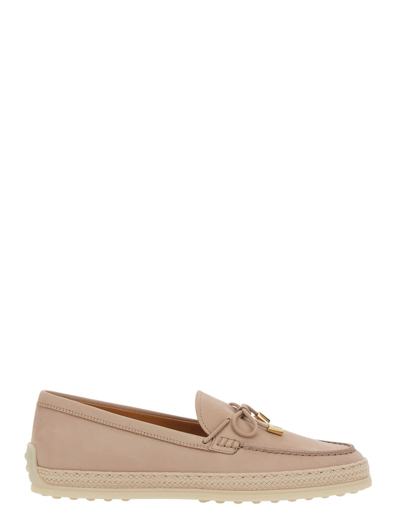 loafers, pink leather, bow detail by Selfnex