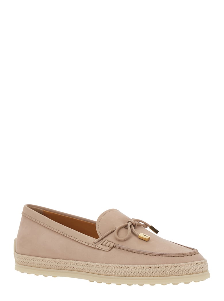 loafers, pink leather, bow detail by Selfnex