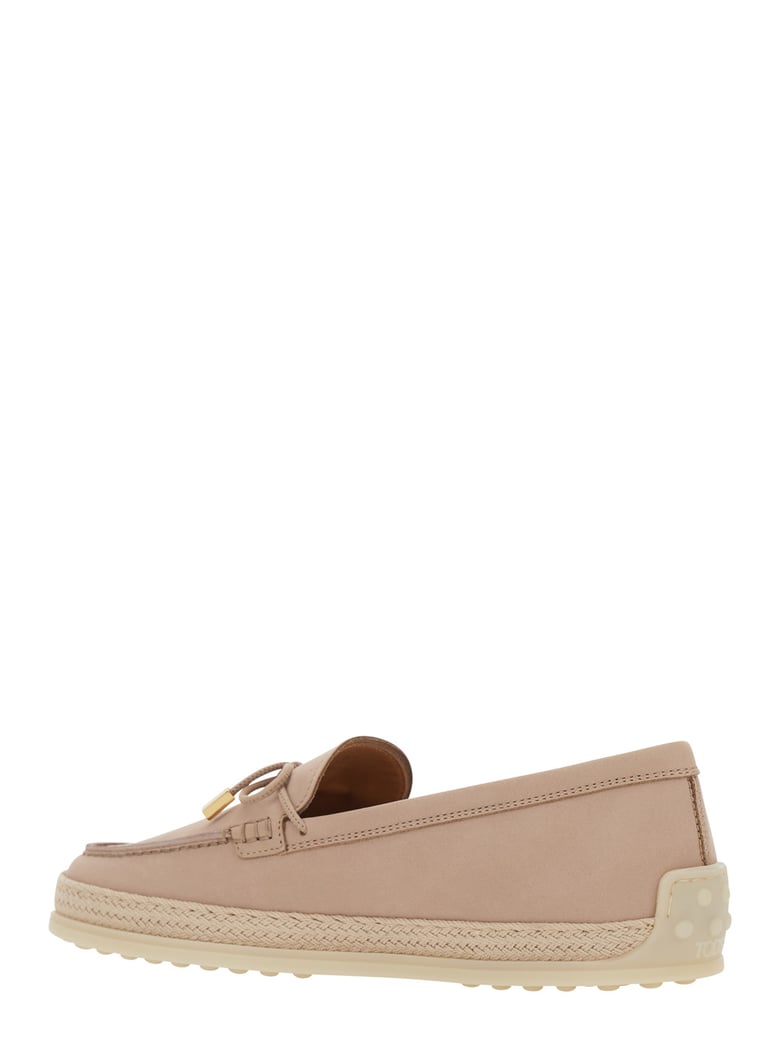 loafers, pink leather, bow detail by Selfnex