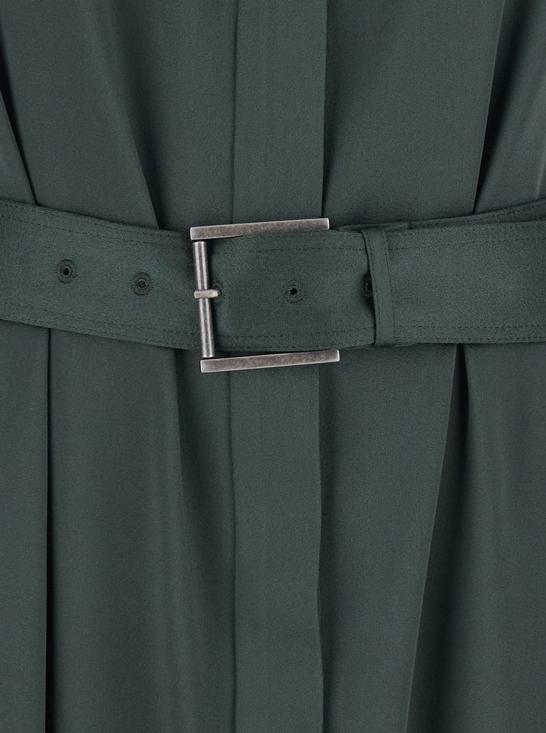 dress halterneck green viscose by Selfnex
