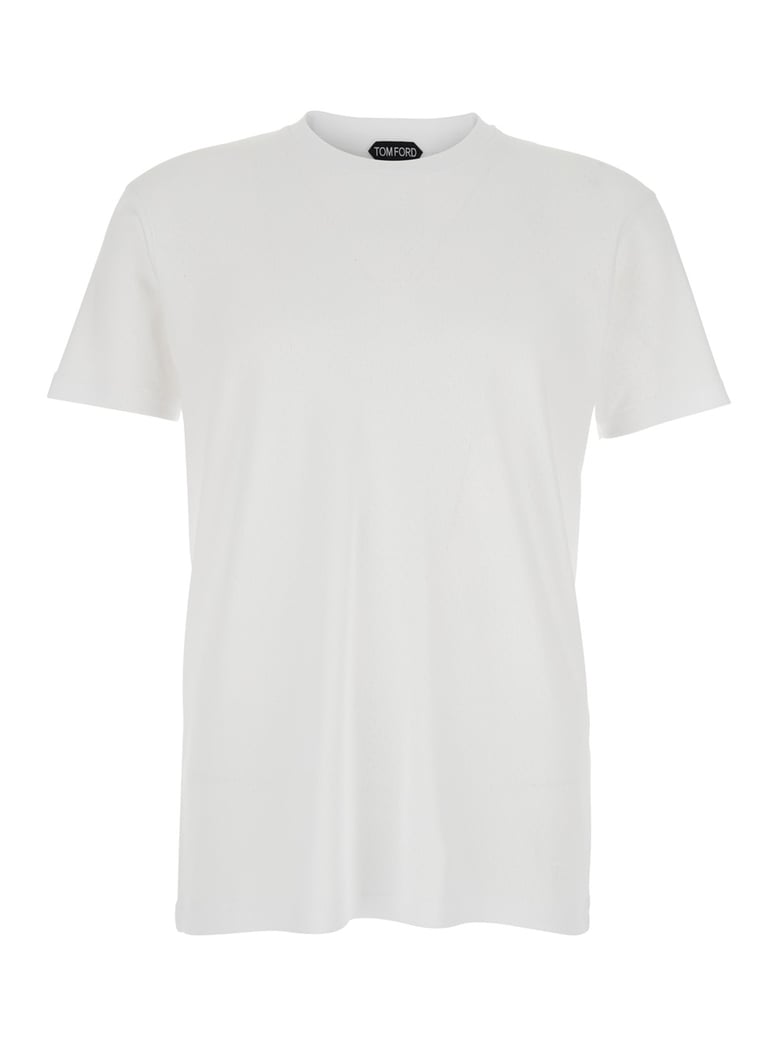 t-shirt crew neck white by Selfnex