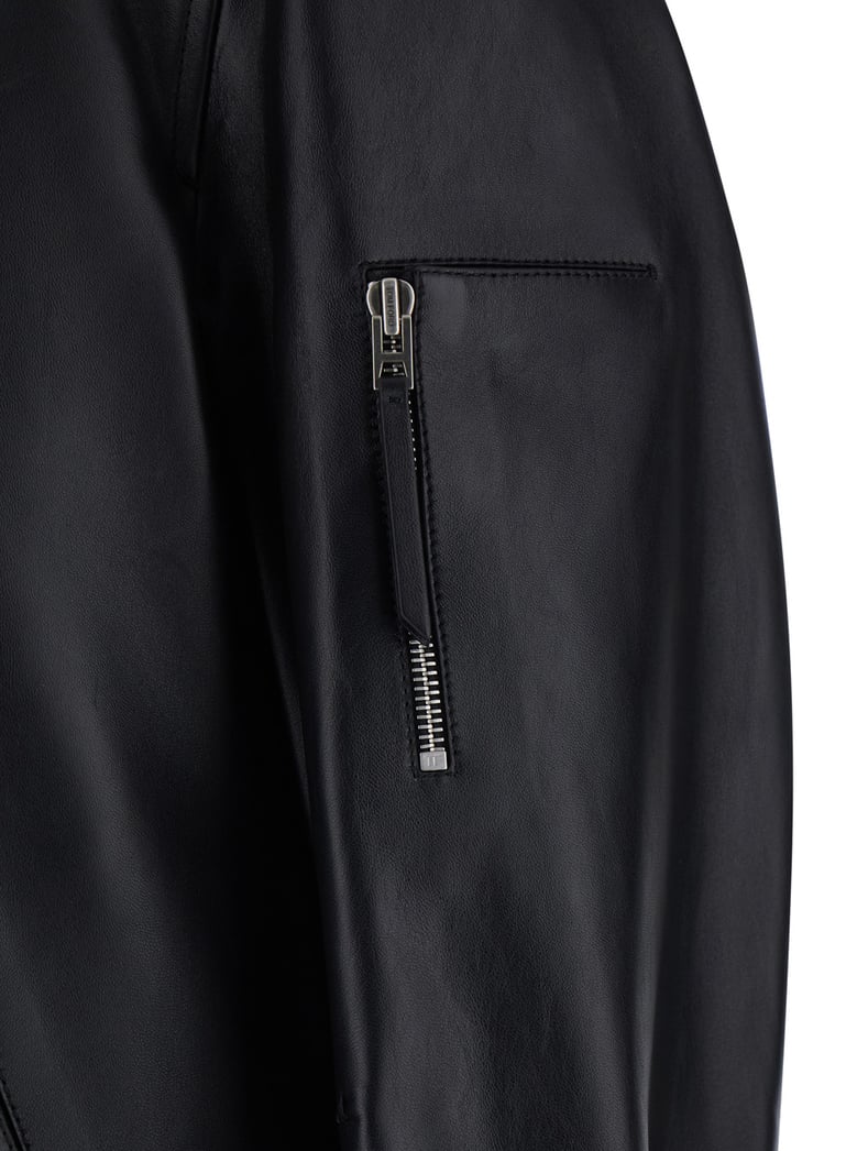 leather jacket, black by Selfnex