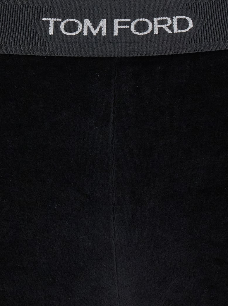 leggings in velvet, black by Selfnex
