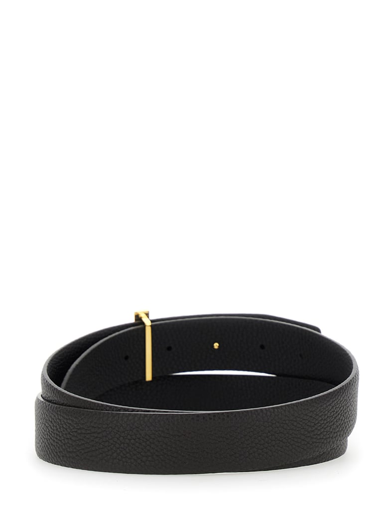reversible belt brown grained leather by Selfnex