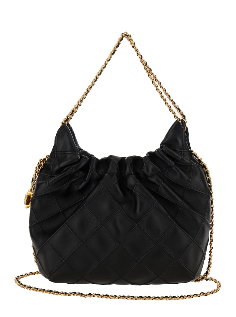 shoulder bag fleming black pebbled leather by Selfnex
