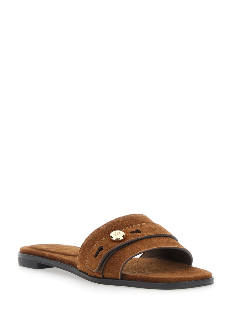 sandals romy brown suede by Selfnex